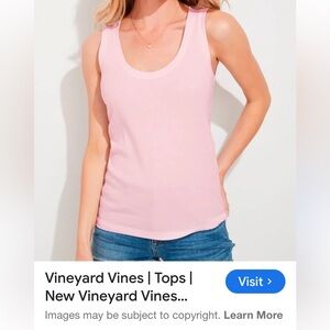 Vineyard Vines Light Pink Women's Tank Top